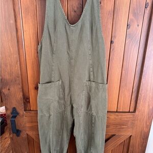 We The Free Khaki Overalls